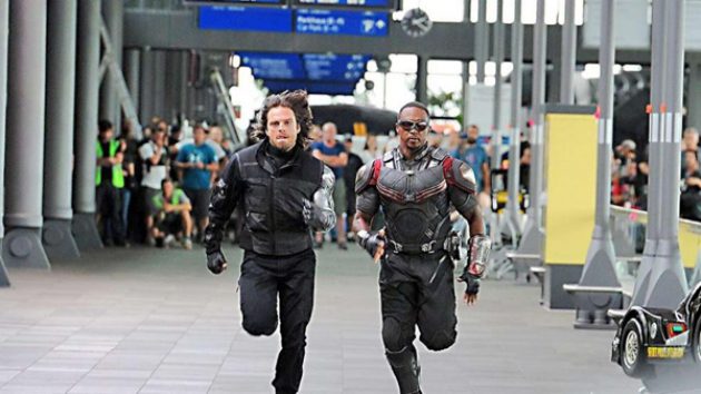 บัคกี้ ฟัลคอน เข้าร่วมสงครามระหว่างฮีโร่แล้ว ในกองถ่าย Captain America 3
